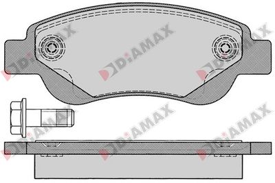 DIAMAX N09107 Тормозные колодки и сигнализаторы  для PEUGEOT  (Пежо 108)