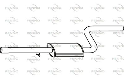 FENNO P1680 Глушник вихлопних газів для DODGE (Додж)