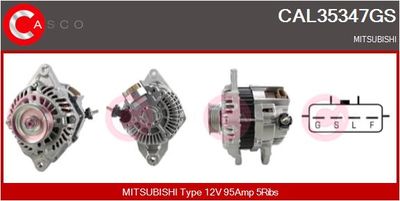 CASCO CAL35347GS Генератор для MITSUBISHI COLT VI (Z3_A, Z2_A)