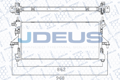 Радиатор, охлаждение двигателя JDEUS M-011121A для FIAT DUCATO