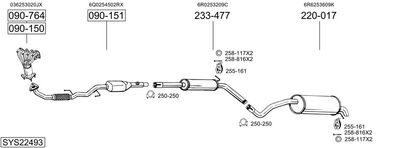 SISTEM DE ESAPAMENT BOSAL SYS22493