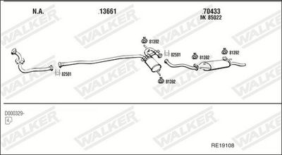 Изпускателна система WALKER RE19108