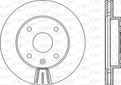 Тормозной диск OPEN PARTS BDR2146.20 для DAEWOO REZZO
