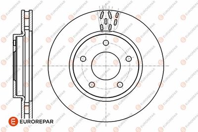 Тормозной диск EUROREPAR 1642778280 для DODGE CALIBER