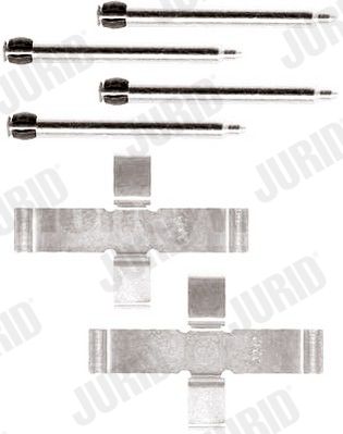 Комплектующие, колодки дискового тормоза JURID 792150J для SAAB 900