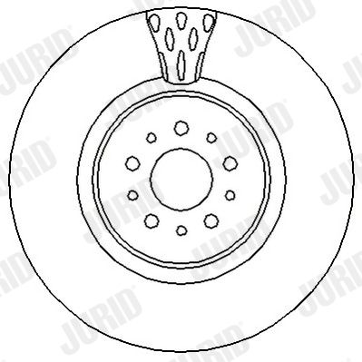 Тормозной диск JURID 562298J для ALFA ROMEO 147
