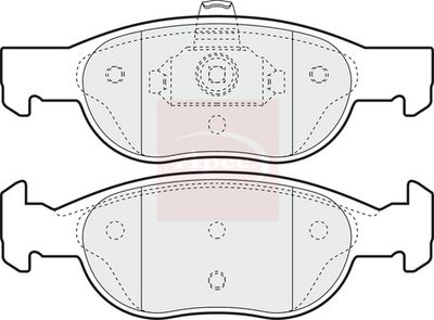 APEC Brake Pad Set, disc brake PAD1051