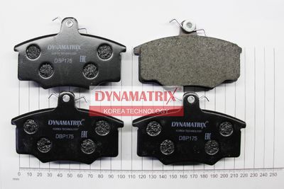 Комплект тормозных колодок, дисковый тормоз DYNAMATRIX DBP175 для VOLVO 340-360