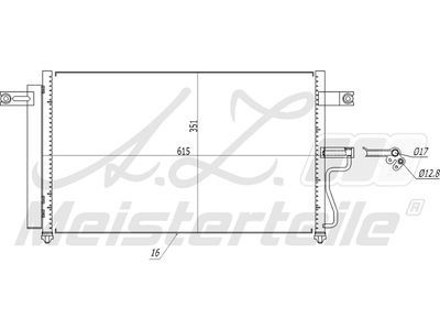 кондензатор, климатизация A.Z. Meisterteile AZMT-45-030-1157