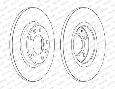 BREMSSCHEIBE FERODO DDF2569C 1