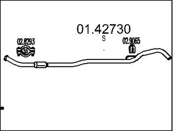 Rura wydechowa MTS 01.42730