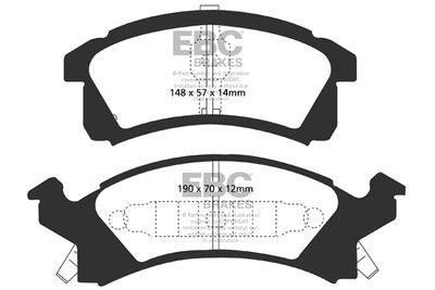 Комплект тормозных колодок, дисковый тормоз EBC Brakes DP21174 для PONTIAC GRAND
