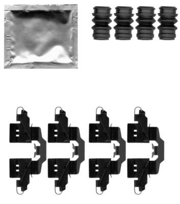 Комплектующие, колодки дискового тормоза HELLA 8DZ 355 203-881 для SUBARU TREZIA