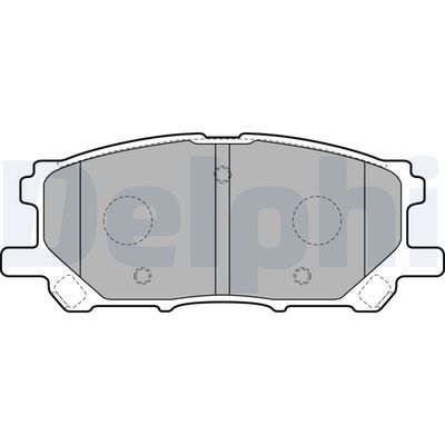 Комплект тормозных колодок, дисковый тормоз LP1823