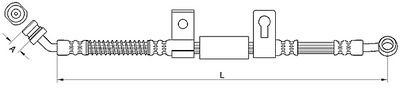 спирачен маркуч METZGER AUTOTEILE 4110830