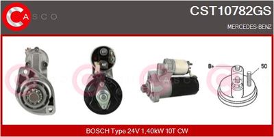 CASCO CST10782GS Стартер  для MERCEDES-BENZ G-CLASS (Мерседес Г-класс)