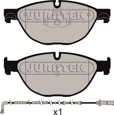 Brake Pad Set JURATEK JCP8024