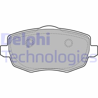Комплект тормозных колодок, дисковый тормоз DELPHI LP1934 для LANCIA YPSILON