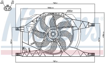 VENTILATOR RADIATOR NISSENS 85258 5