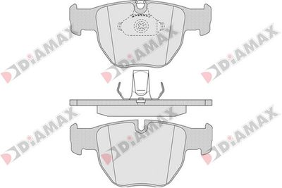 DIAMAX N09642 Тормозные колодки и сигнализаторы  для LAND ROVER RANGE ROVER III (L322) 3.6 D 4x4