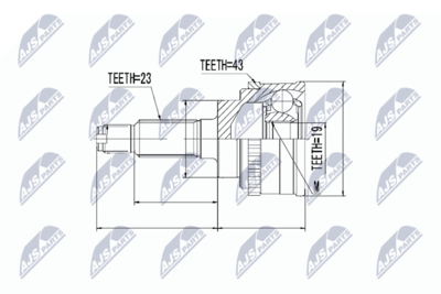 Jungčių komplektas, kardaninis velenas