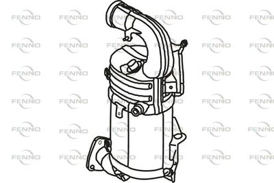 Filtr sadzy / filtr cząstek stałych, układ wydechowy FENNO 95526824