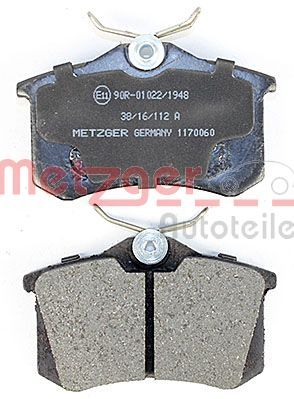 Brake Pad Set, disc brake 1170060