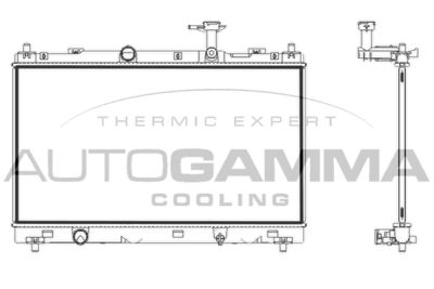 AUTOGAMMA 107848 Радиатор охлаждения двигателя  для SUZUKI SX4 (Сузуки Сx4)
