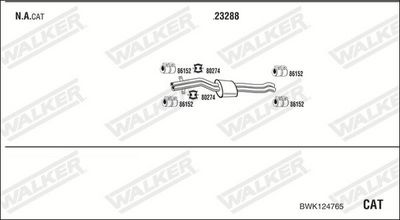 Изпускателна система WALKER BWK124765