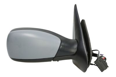Zijspiegel Rechts (elektrisch, in reliëf, met verwarming, under-coated, met temperatuursensor) past: PEUGEOT 306 05.93-04.02