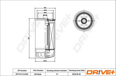 KRAFTSTOFFFILTER DR!VE+ DP1110130248 6