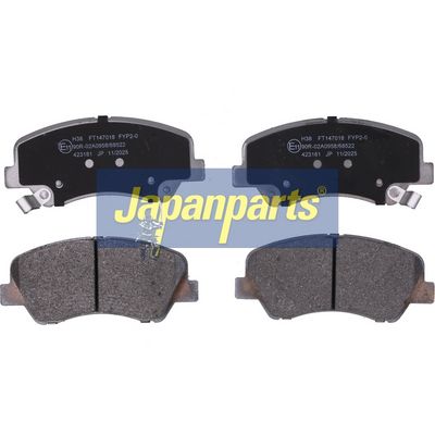 JAPANPARTS Stabdžių trinkelių rinkinys, diskinis stabdys