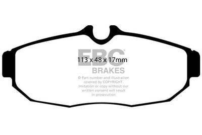 Plaquettes de frein EBC Brakes — 113mm, 48mm