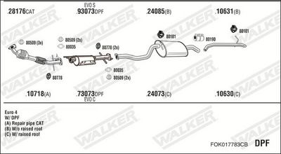 SISTEM DE ESAPAMENT WALKER FOK017783CB