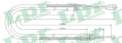 Тросик, cтояночный тормоз LPR C0399B для MERCEDES-BENZ C-CLASS