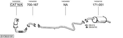 Изпускателна система BOSAL SYS03191