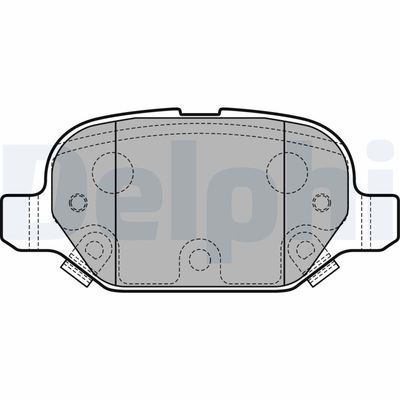 Brake Pad Set, disc brake LP2761