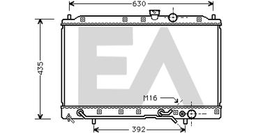 EACLIMA 31R51069 Крышка радиатора EACLIMA для MITSUBISHI LANCER V (CB_A, CD_A, CE_A)