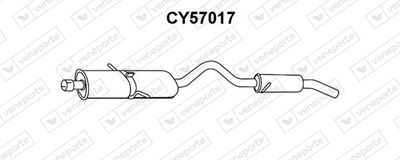 Глушитель выхлопных газов конечный VENEPORTE CY57017 для CHRYSLER VOYAGER