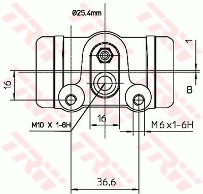 CILINDRU RECEPTOR FRANA TRW BWL112 1