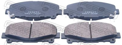 Комплект тормозных колодок, дисковый тормоз FEBEST 0301-CU2F для ACURA TSX