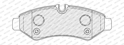 Remblokken set Achter , past: MERCEDES SPRINTER 3,5-T (B907), SPRINTER 3,5-T (B907, B910), SPRINTER 3-T (B907), SPRINTER 3-T (B910), SPRINTER 3-T (B910, B907) 2.0D-Electric 02.18-