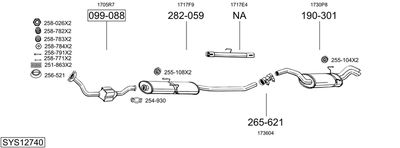 Układ wydechowy BOSAL SYS12740