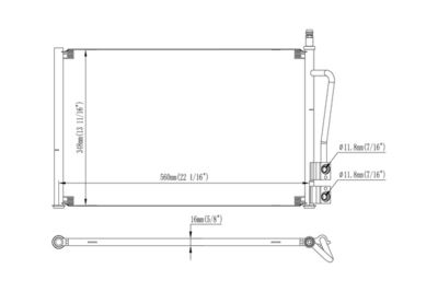 KONDENSATOR KLIMAANLAGE WALKER WCD00406 6