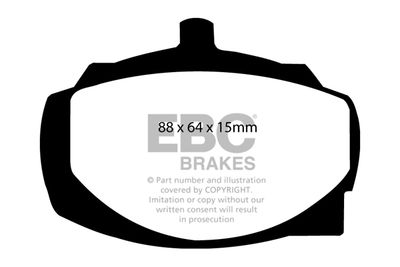 Комплект тормозных колодок, дисковый тормоз EBC Brakes DP2161 для TRIUMPH 2.5