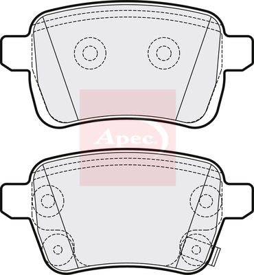 APEC Brake Pad Set, disc brake PAD2064