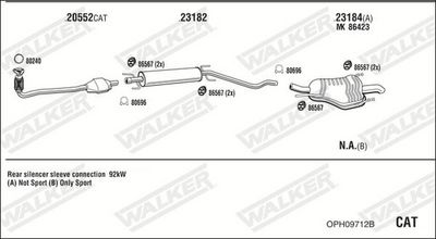 ABGASANLAGE WALKER OPH09712B
