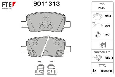 SET PLACUTE FRANA FRANA DISC FTE 9011313