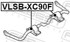 Mounting, stabiliser bar VLSB-XC90F