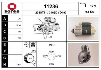 EAI Startmotor / Starter (11236)